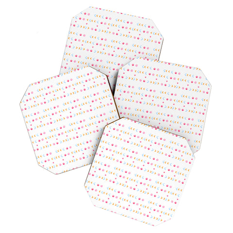 Laura Redburn Dot Dot Chevron Coaster Set