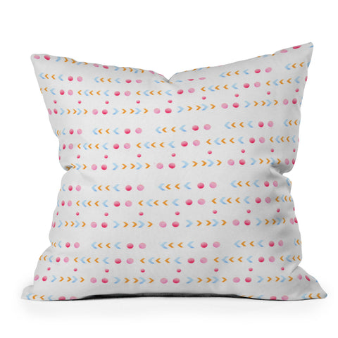 Laura Redburn Dot Dot Chevron Outdoor Throw Pillow