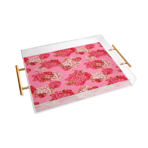 Laura Redburn Hydrangea Doubled Acrylic Tray