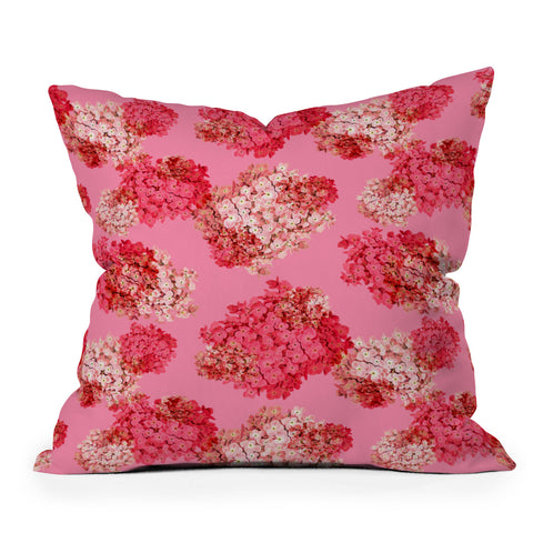 Laura Redburn Hydrangea Doubled Outdoor Throw Pillow