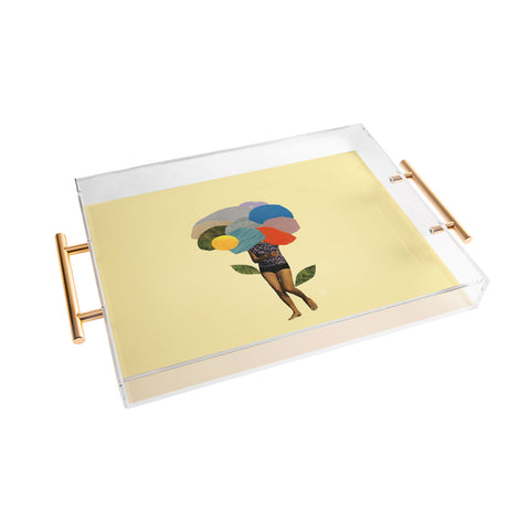 Laura Redburn I Dream Of You Amid The Flowers Acrylic Tray