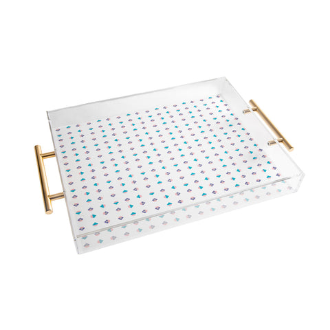Laura Redburn Pastel Arrows Acrylic Tray