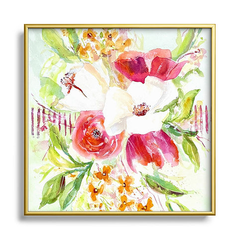 Laura Trevey Barrier Island Square Metal Framed Art Print