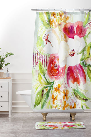 Laura Trevey Barrier Island Shower Curtain And Mat