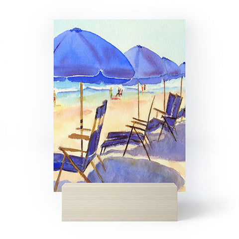Laura Trevey Beach Chairs Mini Art Print