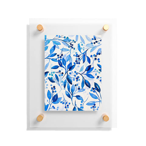 Laura Trevey Berries and Leaves Floating Acrylic Print