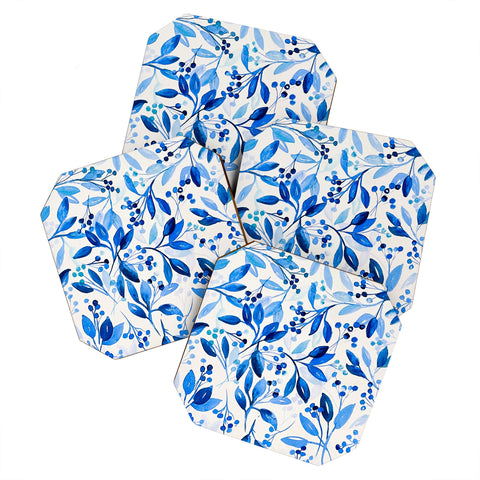 Laura Trevey Berries and Leaves Coaster Set