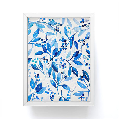 Laura Trevey Berries and Leaves Framed Mini Art Print