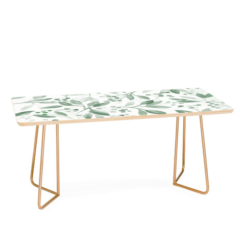 Laura Trevey Berries and Leaves Mint Coffee Table