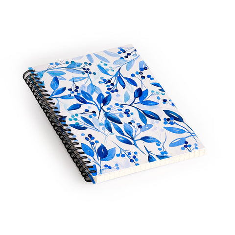 Laura Trevey Berries and Leaves Spiral Notebook