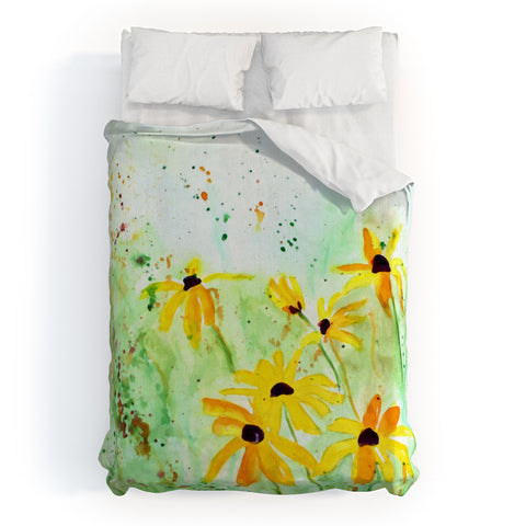 Laura Trevey Black Eyed Susans Duvet Cover