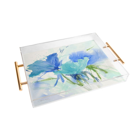 Laura Trevey Blue as the Sea II Acrylic Tray