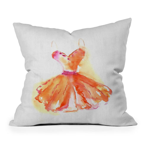 Laura Trevey Blushing Outdoor Throw Pillow