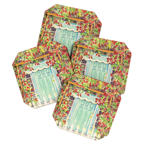 Laura Trevey Bougainvillea Coaster Set