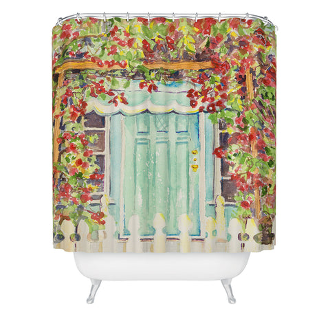 Laura Trevey Bougainvillea Shower Curtain