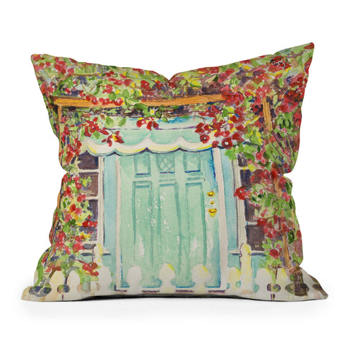 Laura Trevey Bougainvillea Throw Pillow
