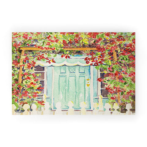 Laura Trevey Bougainvillea Welcome Mat