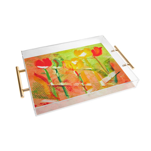Laura Trevey Citrus Tulips Acrylic Tray