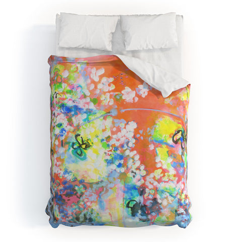 Laura Trevey Coral Delight Duvet Cover