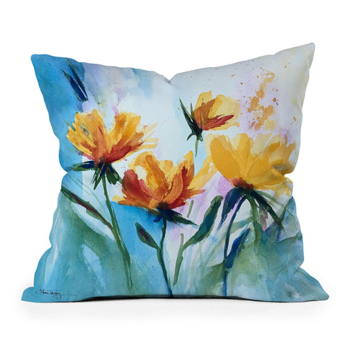 Laura Trevey Costa Del Sol Outdoor Throw Pillow