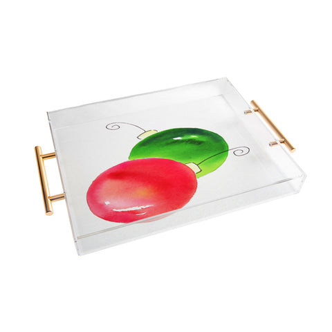 Laura Trevey Deck The Halls Acrylic Tray