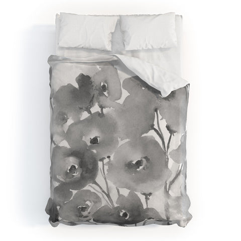 Laura Trevey Field Of Poppies II Duvet Cover