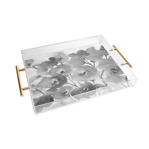 Laura Trevey Field Of Poppies II Acrylic Tray