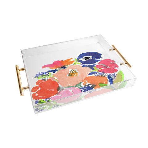 Laura Trevey Floral Frenzy Acrylic Tray