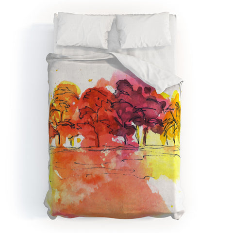 Laura Trevey Golden Hue Duvet Cover