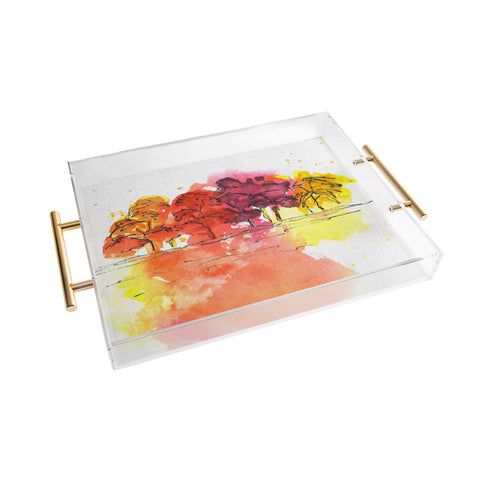 Laura Trevey Golden Hue Acrylic Tray
