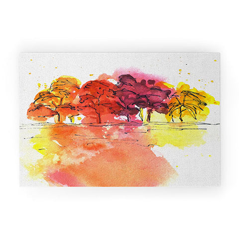 Laura Trevey Golden Hue Welcome Mat