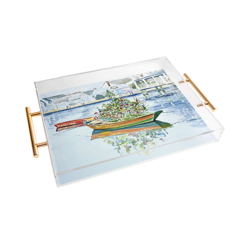Laura Trevey Nantucket Christmas Acrylic Tray