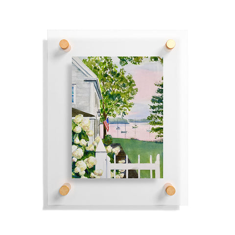 Laura Trevey New England Hydrangea Floating Acrylic Print