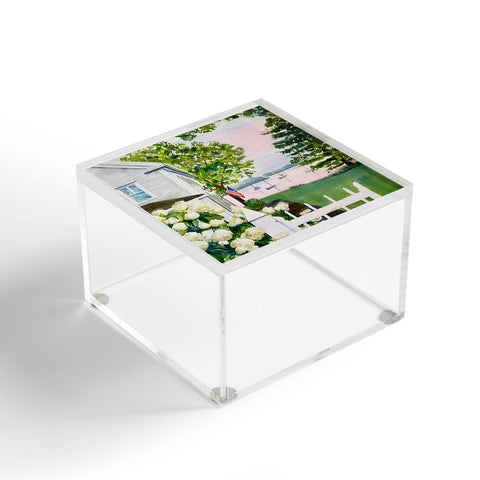 Laura Trevey New England Hydrangea Acrylic Box