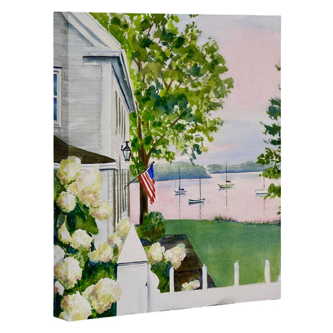 Laura Trevey New England Hydrangea Art Canvas