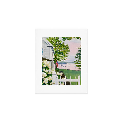 Laura Trevey New England Hydrangea Art Print