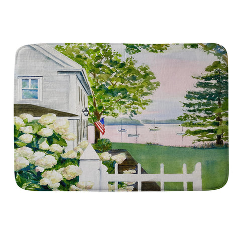 Laura Trevey New England Hydrangea Memory Foam Bath Mat