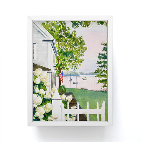 Laura Trevey New England Hydrangea Framed Mini Art Print