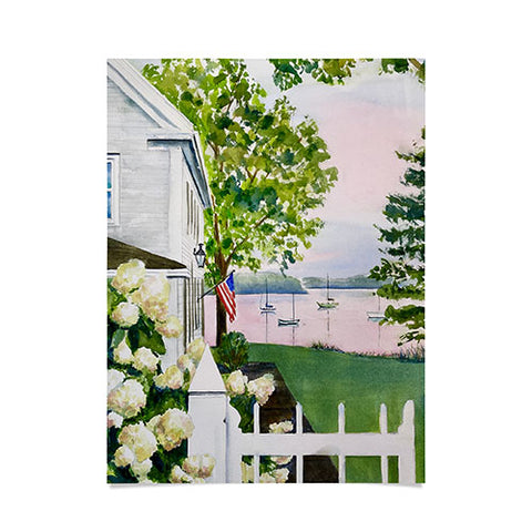 Laura Trevey New England Hydrangea Poster