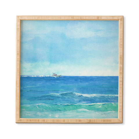 Laura Trevey Ocean Blue Seascape Framed Wall Art