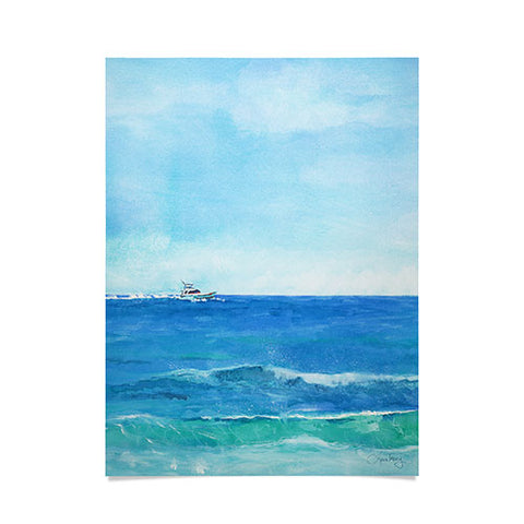 Laura Trevey Ocean Blue Seascape Poster