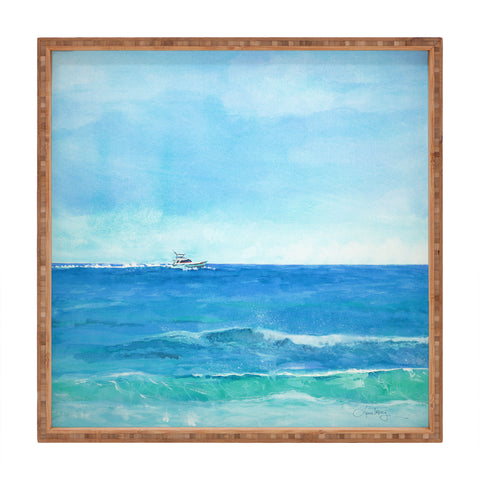 Laura Trevey Ocean Blue Seascape Square Tray