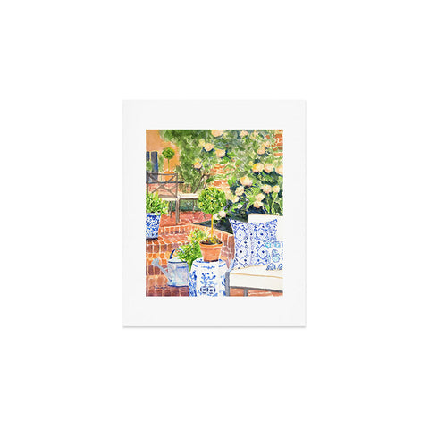 Laura Trevey On The Terrace Art Print