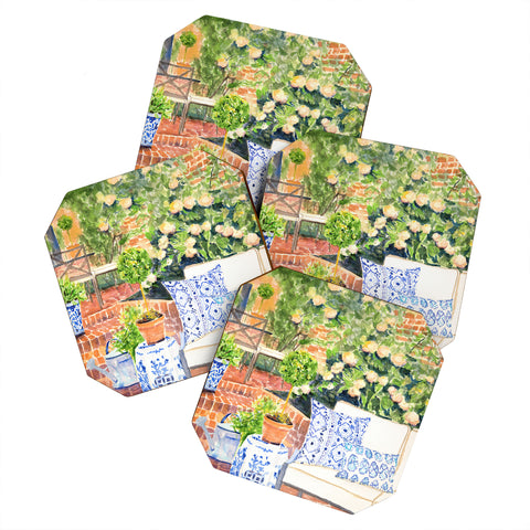 Laura Trevey On The Terrace Coaster Set