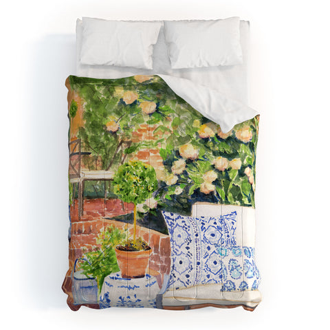 Laura Trevey On The Terrace Comforter