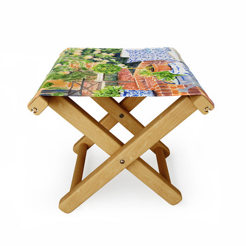 Laura Trevey On The Terrace Folding Stool