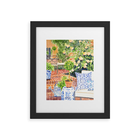 Laura Trevey On The Terrace Framed Art Print