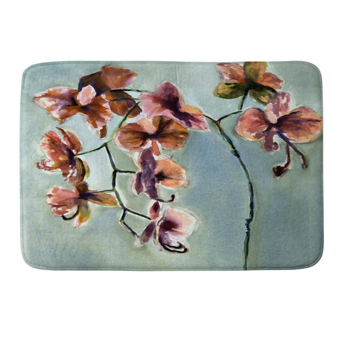 Laura Trevey Orchids Memory Foam Bath Mat