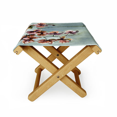Laura Trevey Orchids Folding Stool