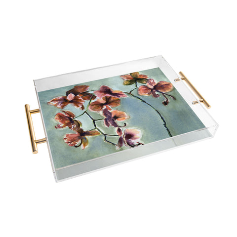 Laura Trevey Orchids Acrylic Tray